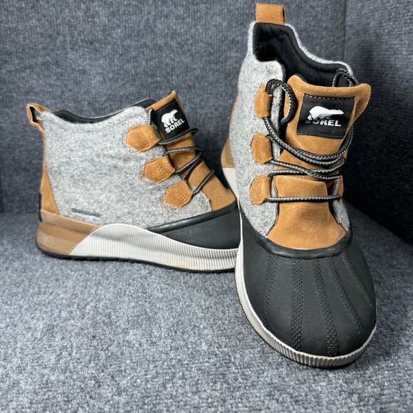 Sorel Out N About IV Waterproof Duck Boot Women's 10.5 Gray/Brown Outdoors - Picture 1 of 8